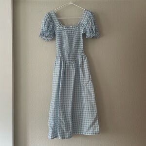 Sleeper blue and white gingham dress